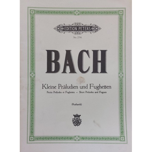 Book - Piano - Bach - Short preludes and fugues