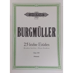 Book - Piano - Burgmuller - Exercises facile - Opus 100