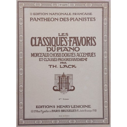 Book - Les classiques favoris du piano - Volume 6