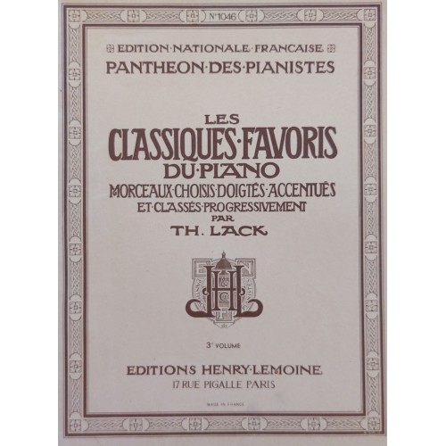 Book - Les classiques favoris du piano - Volume 3