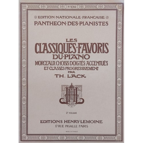 Book - Les classiques favoris du piano - Volume 2