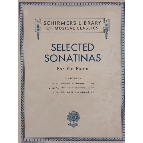 Book - Selected sonatinas for the piano