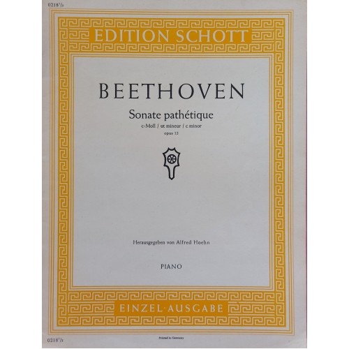 Book - Beethoven - Sonate pathetique